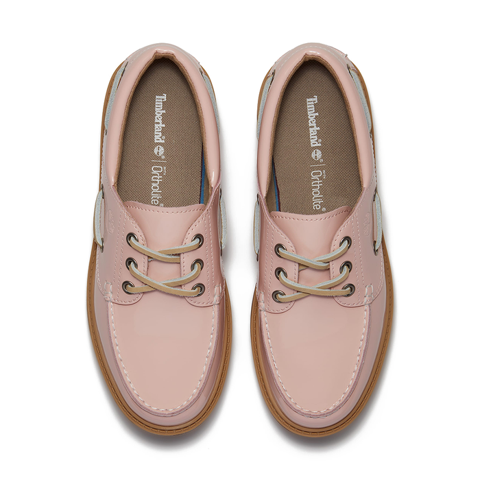W Stone Street Platform Boat Shoe 'Light Pink Patent Leather'