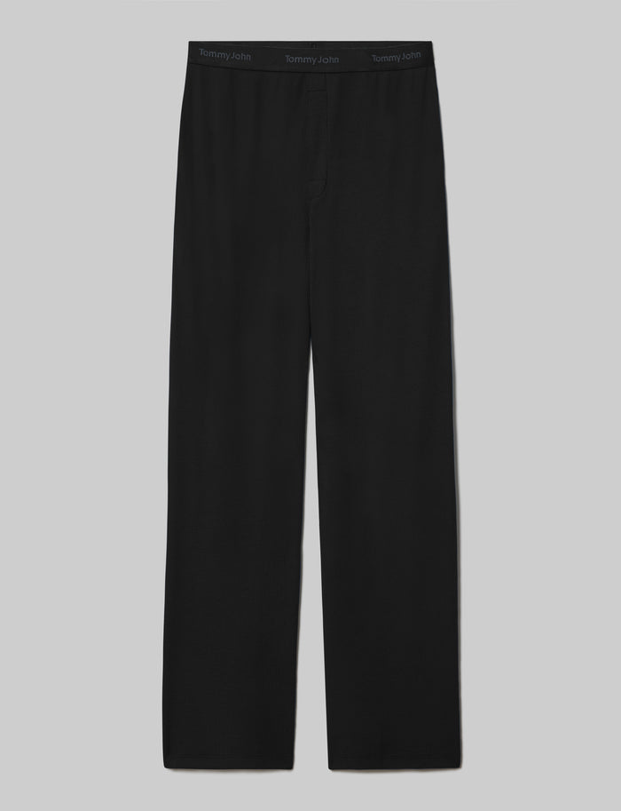 Waffle Pant::Black::Swatch