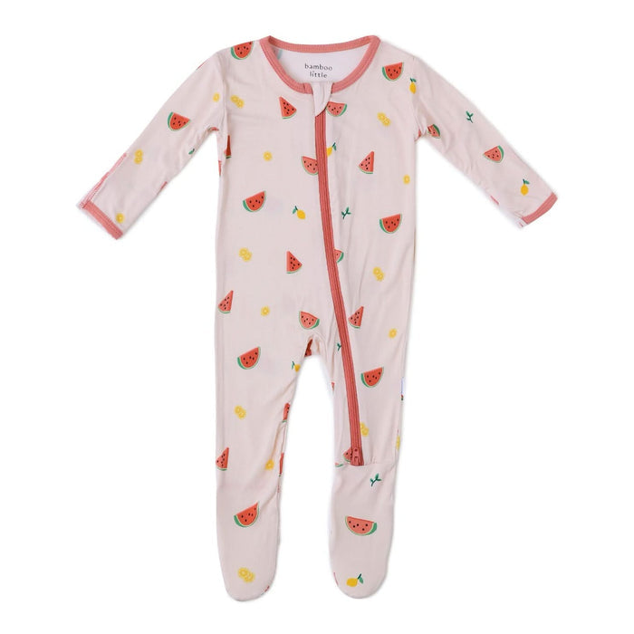Watermelon Zippered Footie