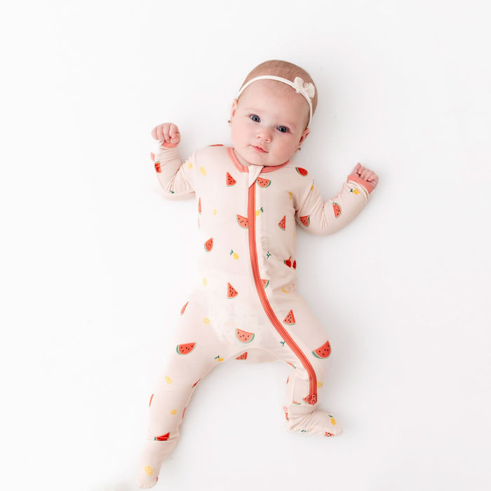 Watermelon Zippered Footie