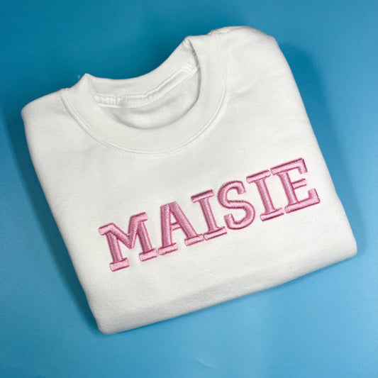 White 3D Font Jumper