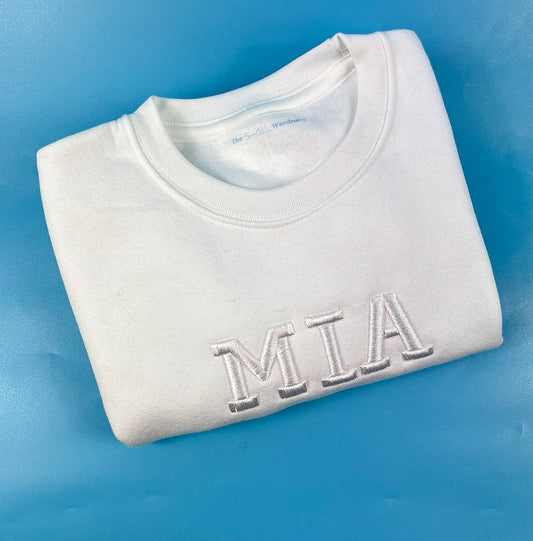 White 3D Font Jumper