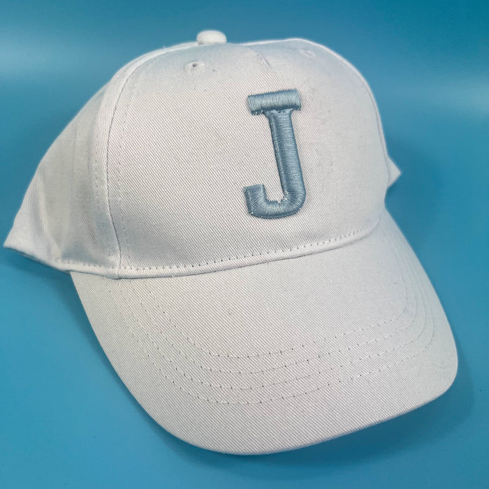 White Cap with 3D Puff inital
