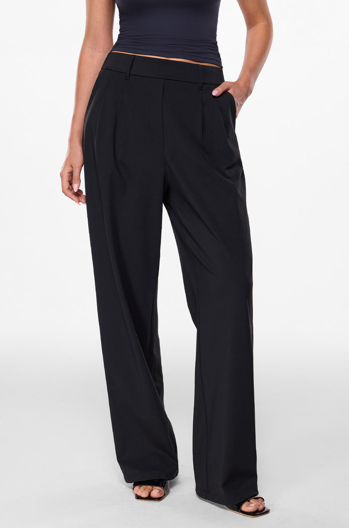 Wide Leg High Waisted Business Pants