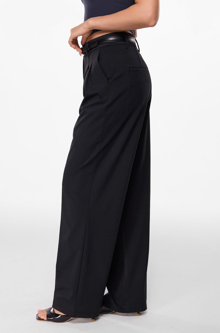 Wide Leg High Waisted Business Pants