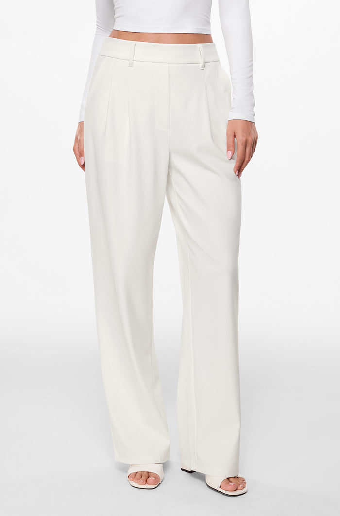 Wide Leg High Waisted Business Pants