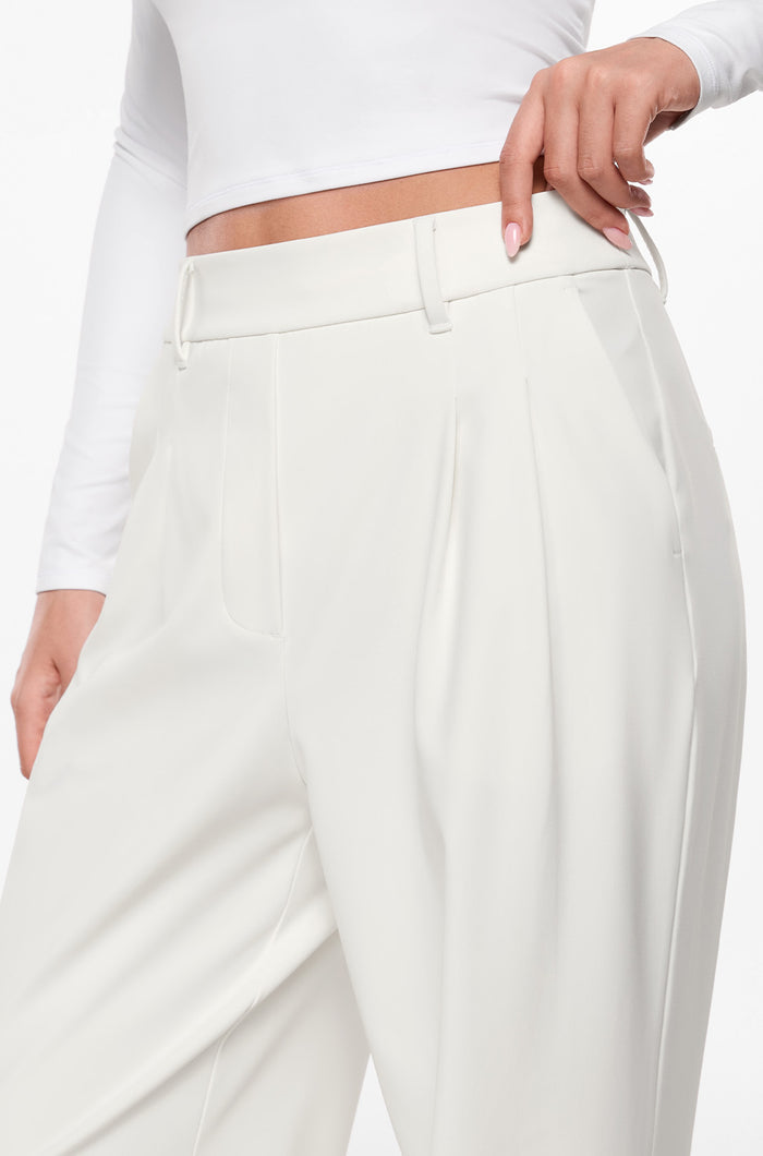 Wide Leg High Waisted Business Pants