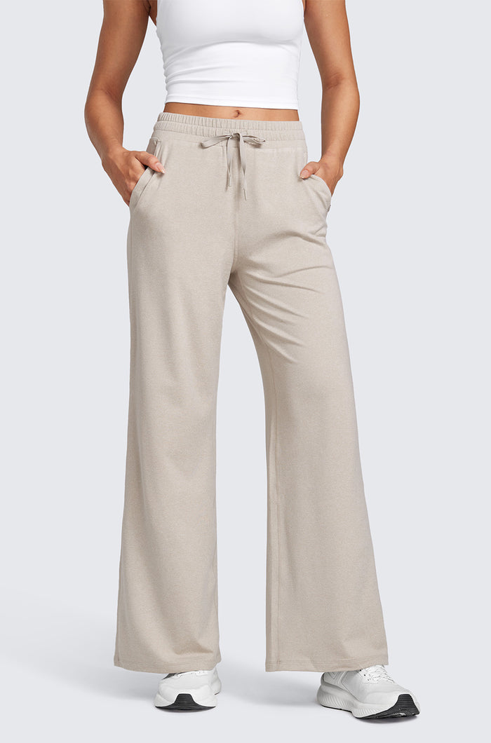 Wide Leg Sweatpants With Pockets 30''