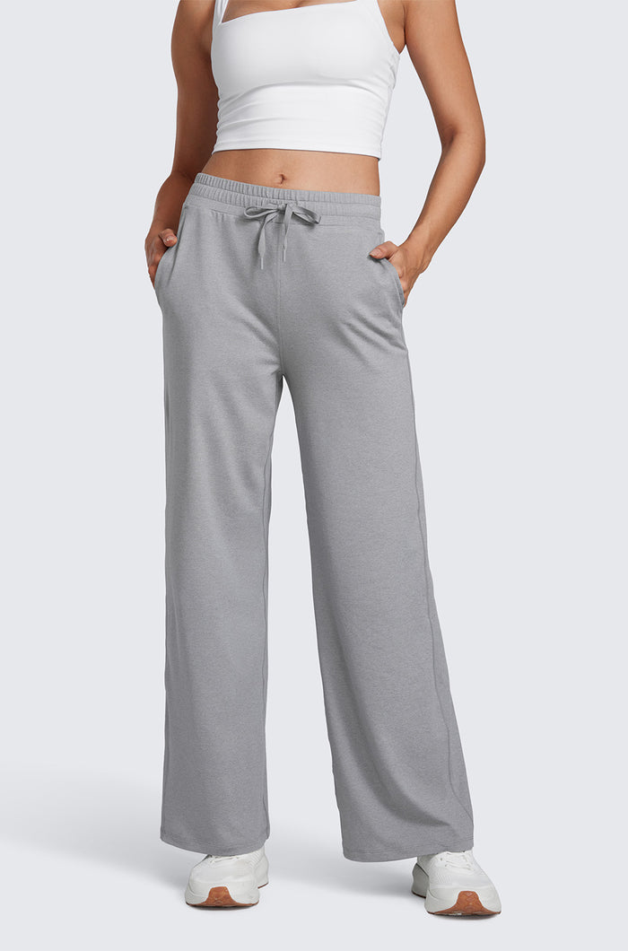 Wide Leg Sweatpants With Pockets 30''