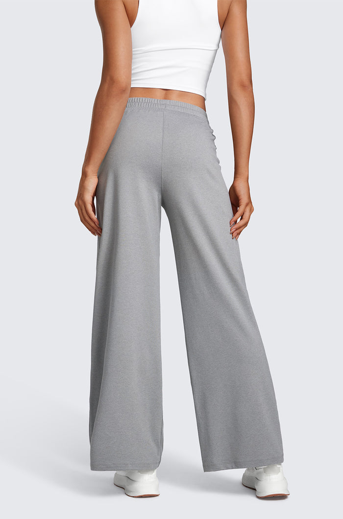 Wide Leg Sweatpants With Pockets 30''