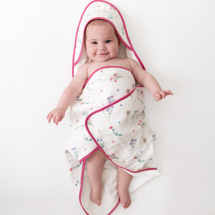 Wildflowers Hooded Towel Set
