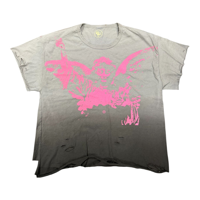 Wise Juvenile Angel Distressed Tee ‘Tan/Pink’