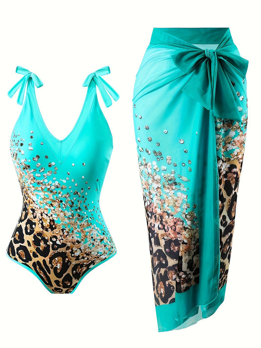 Women Swim Dress Swimsuit two Piece Tummy Control Bathing Suits Modest Criss Cross Swim Suits