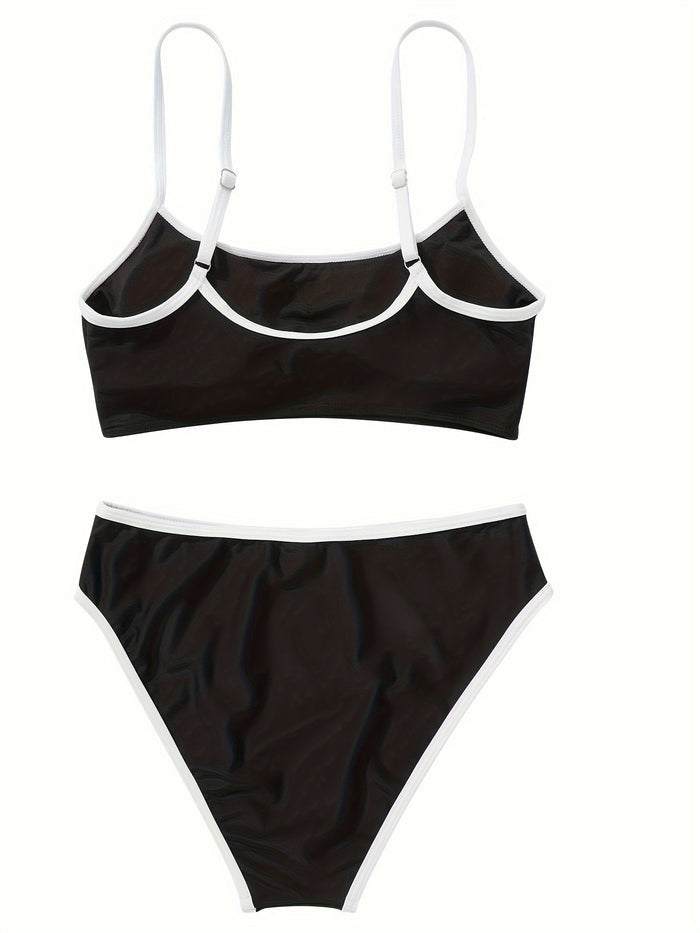 Women Two Piece Bathing Suits Push Up Bikini Set Halter Swimsuit Vintage Swimwea
