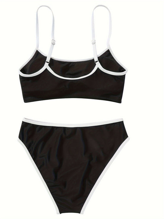 Women Two Piece Bathing Suits Push Up Bikini Set Halter Swimsuit Vintage Swimwea
