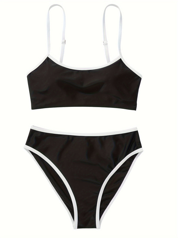 Women Two Piece Bathing Suits Push Up Bikini Set Halter Swimsuit Vintage Swimwea
