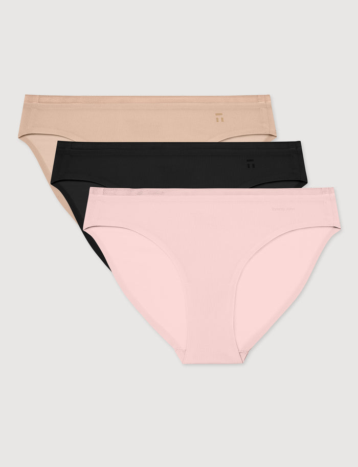 Women's Air Bikini (3-Pack)::Rugby Tan/Rosewater/Black