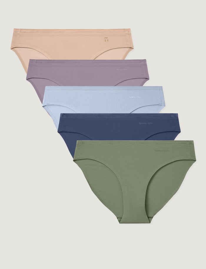 Women's Air Bikini (5-Pack)::Rugby Tan/Nirvana/Halogen Blue/Oceana/Oil Green
