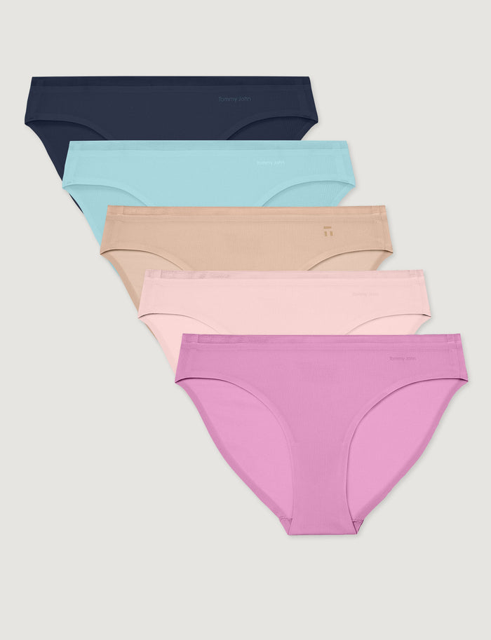 Women's Air Bikini (5-Pack)::Dress Blues/Clearwater/Rugby Tan/Rosewater/Lilac Chiffon