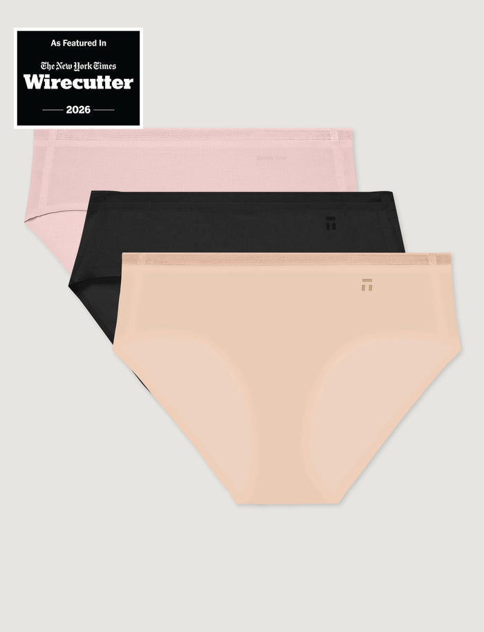Women's Air Brief (3-Pack)::Rugby Tan/Rosewater/Black