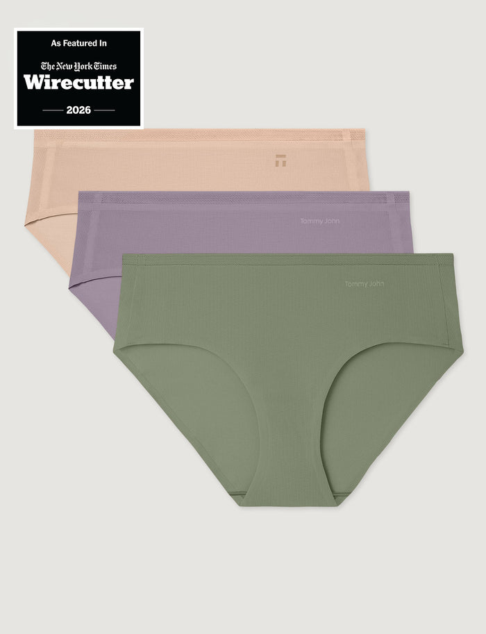 Women's Air Brief (3-Pack)::Rugby Tan/Nirvana/Oil Green