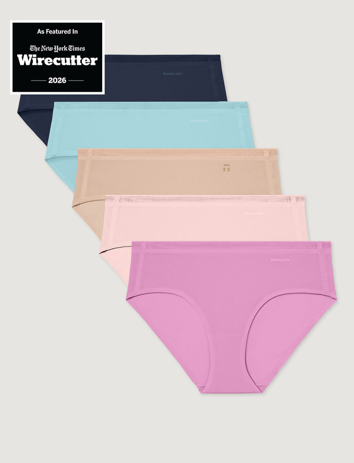 Women's Air Brief (5-Pack)::Dress Blues/Clearwater/Rugby Tan/Rosewater/Lilac Chiffon