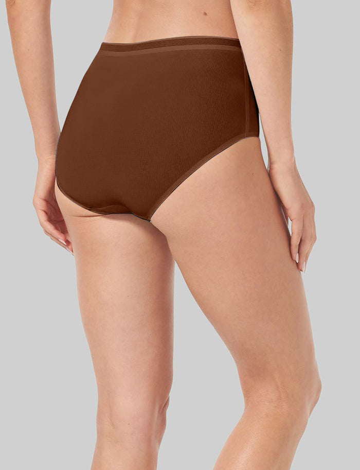 Women's Air High Rise Brief::Walnut