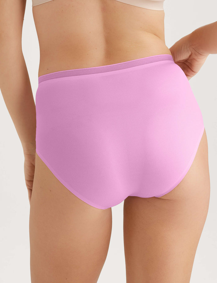 Women's Air High Rise Brief::Lilac Chiffon