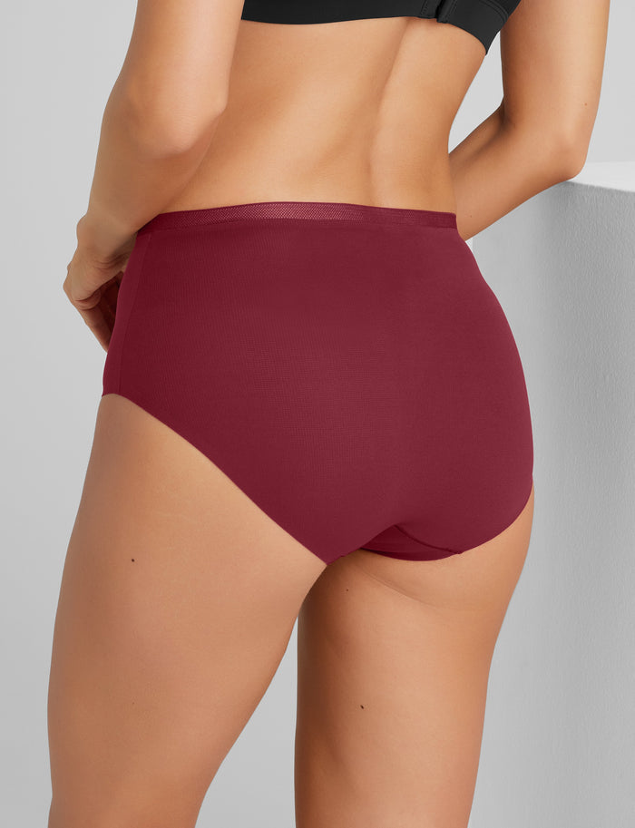 Women's Air High Rise Brief::Rhubarb