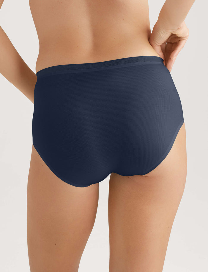 Women's Air High Rise Brief::Dress Blues