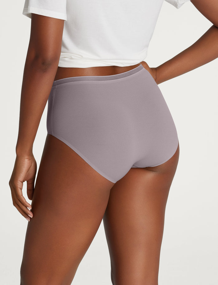 Women's Air High Rise Brief::Purple Dove