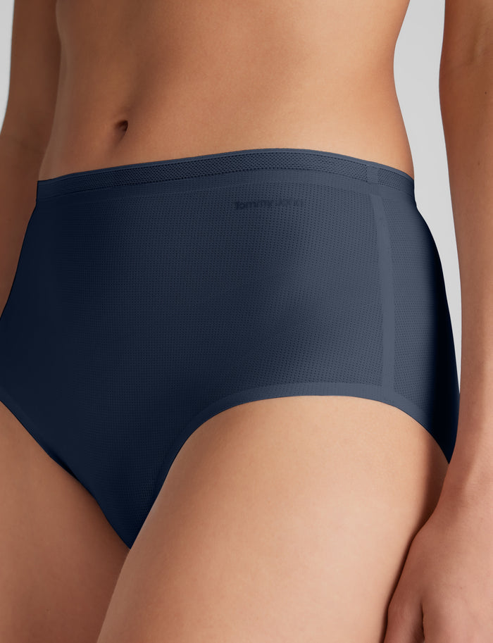 OLD::Women's Air High Rise Brief::Dress Blues