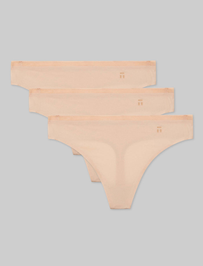 OLD::Women's Air Thong (3-Pack)::Rugby Tan