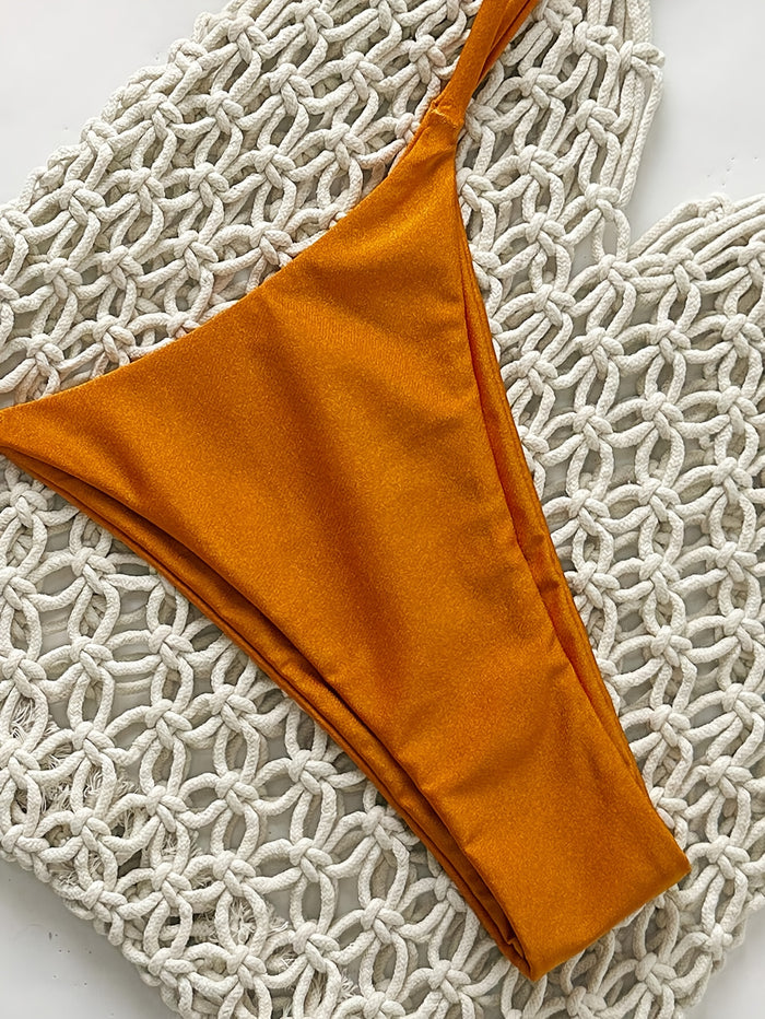 Womens Bandeau Bikini Sets Sexy Strapless Two Piece Swimsuit Cheeky High Cut Cute Textured Ladies Bathing Suit