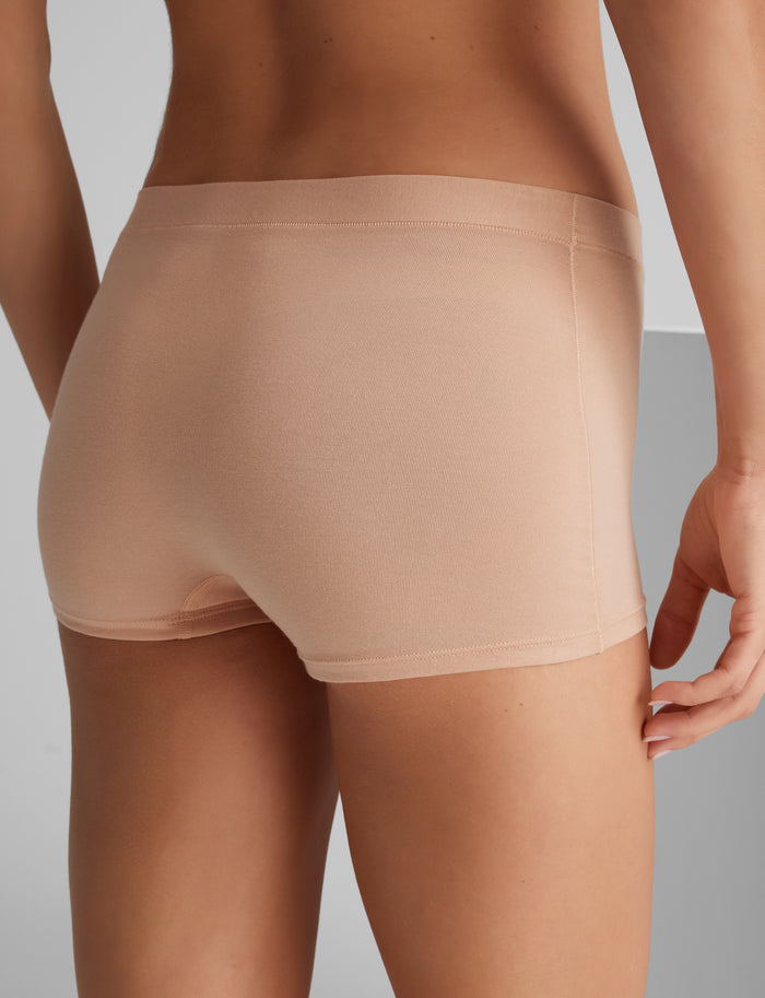 OLD::Women's Cool Cotton Boyshort::Maple Sugar
