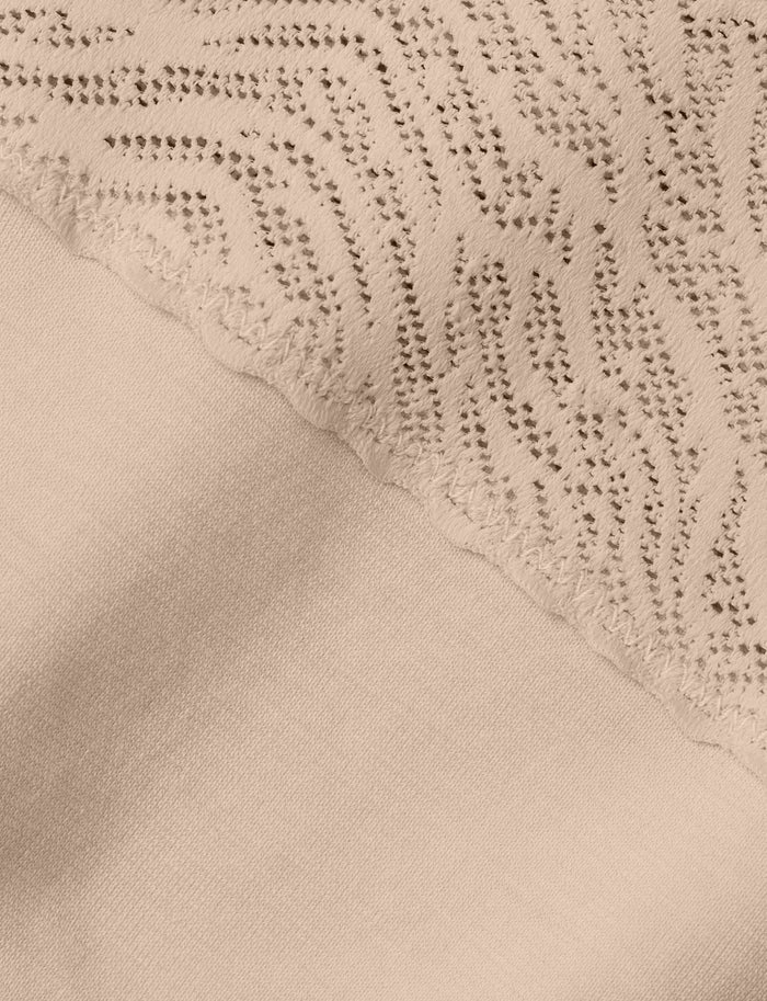 Women's Cool Cotton Brief, Lace Waist::Shifting Sand Lace Waist