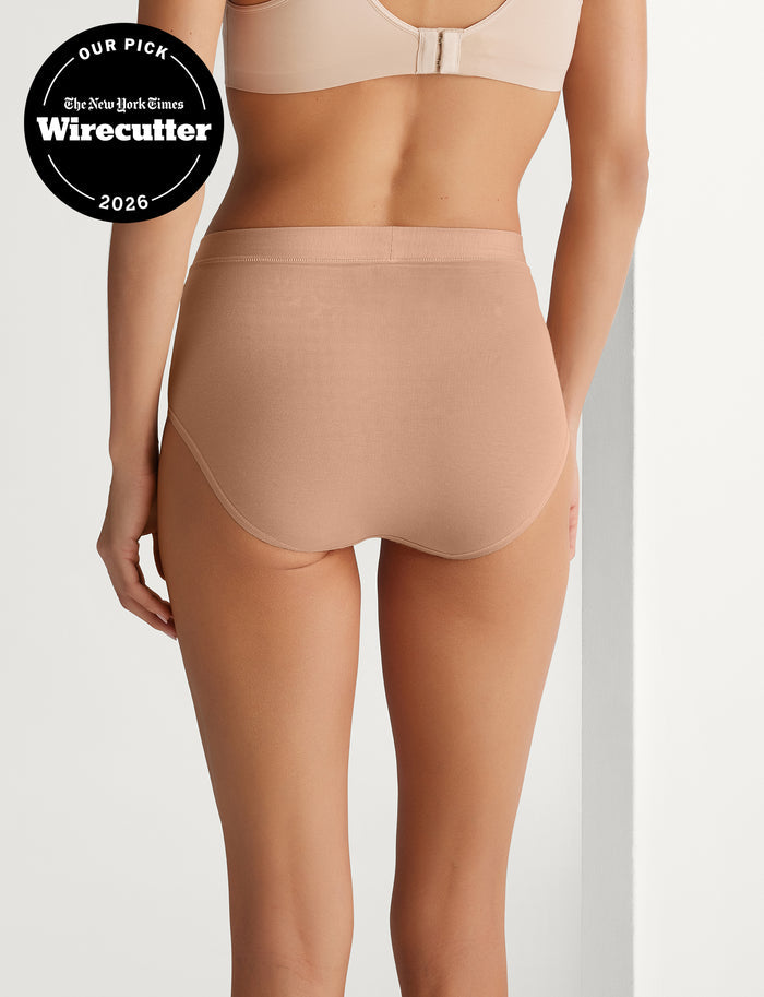 Women's Cool Cotton High Rise Brief::Maple Sugar