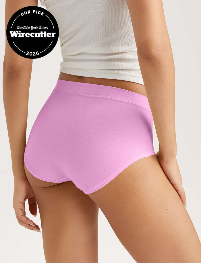 Women's Cool Cotton High Rise Brief::Lilac Chiffon