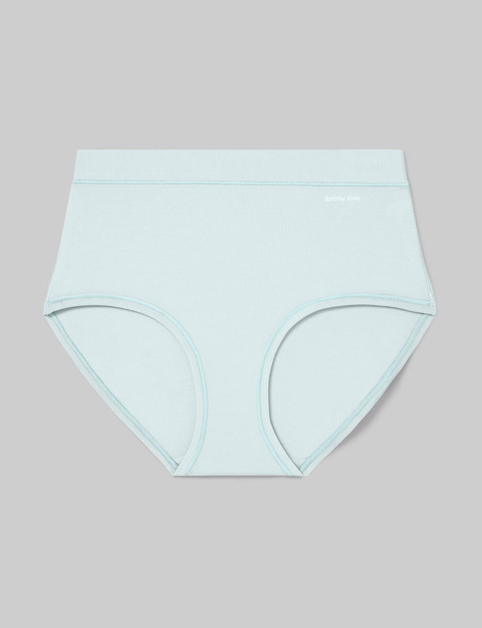 Women's Cool Cotton High Rise Brief::Saltwater Slide::Swatch