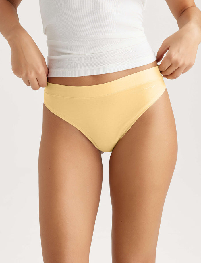 Women's Cool Cotton Thong::Golden Haze