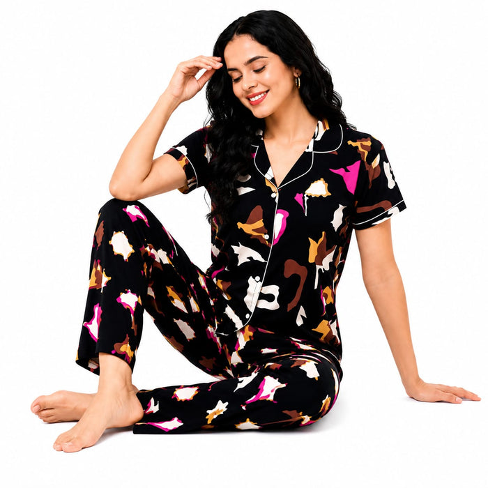 Women's Cotton Pajama Night Suit Set