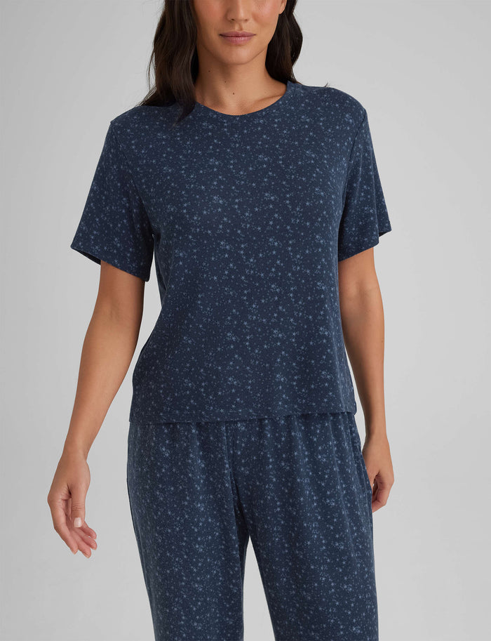 Women's Cozy Tee::Dress Blues Mini Star System