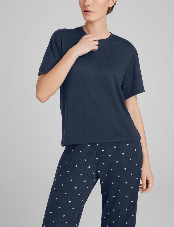 Women's Cozy Tee::Dress Blues