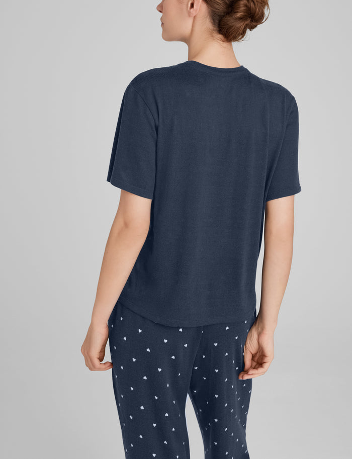 Women's Cozy Tee::Dress Blues