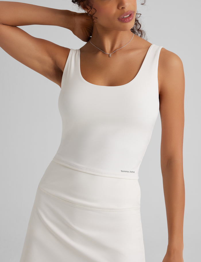 Women's Crop Tank::Coconut Milk