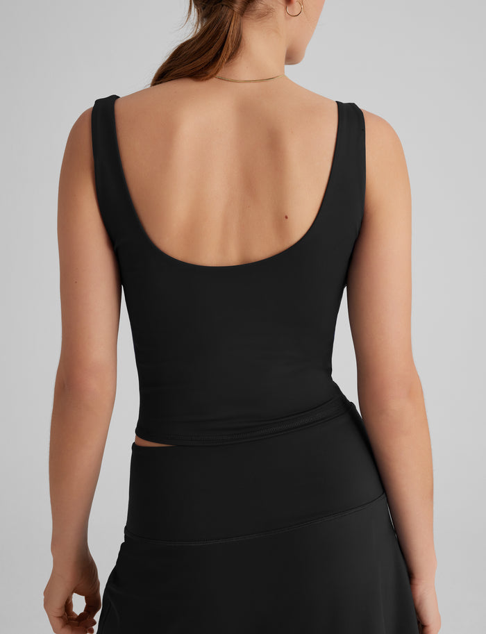 Women's Crop Tank::Black