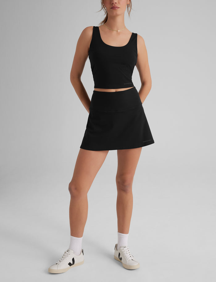 Women's Crop Tank::Black