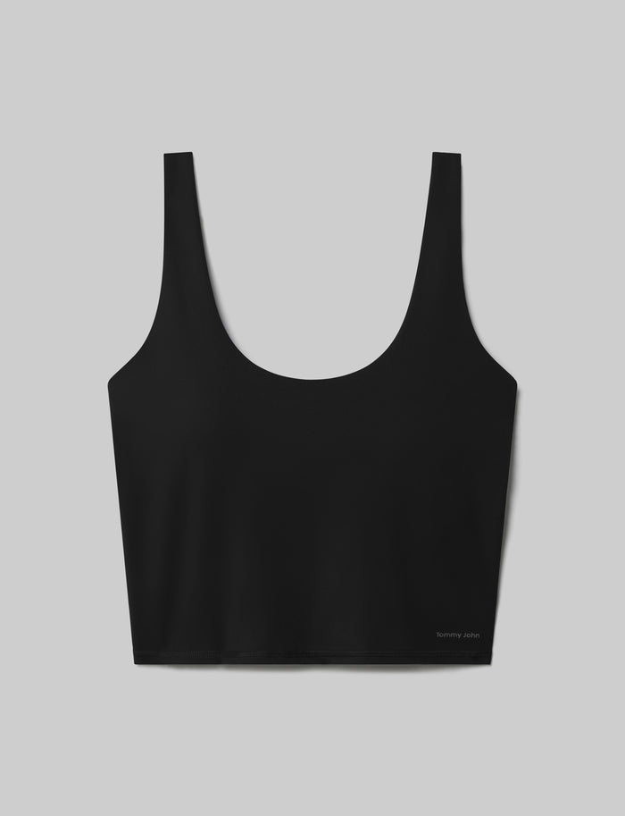 Women's Crop Tank::Black::Swatch