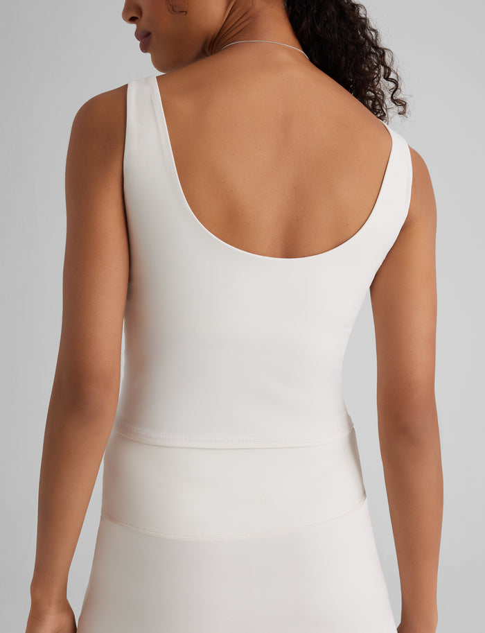 Women's Crop Tank::Coconut Milk