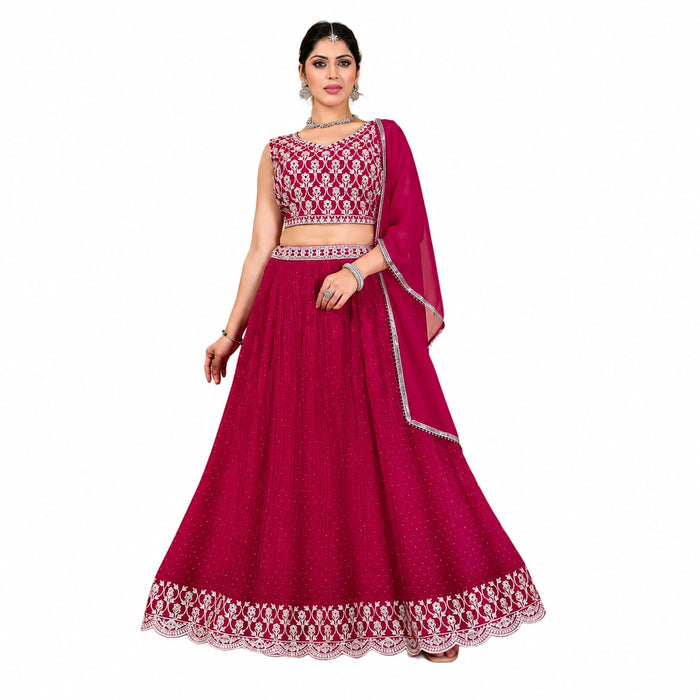 Women's Designer Embroidered Lehenga Choli with Dupatta – Party &amp; Wedding Wear - ANS Billion